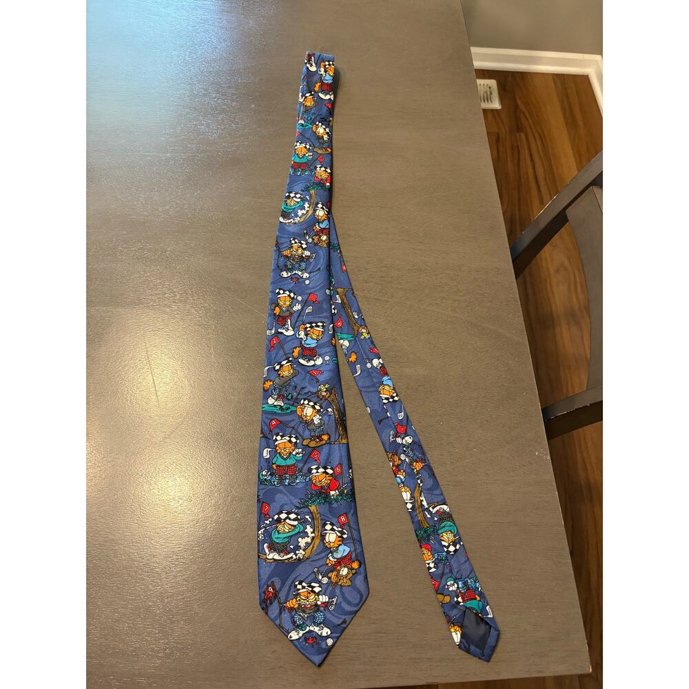 Vintage Men's Balancine Hot Cakes Garfield Golf Tie